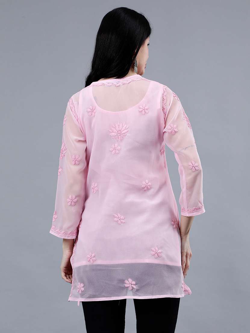 women chikankari straight kurti - 21450824 -  Standard Image - 4
