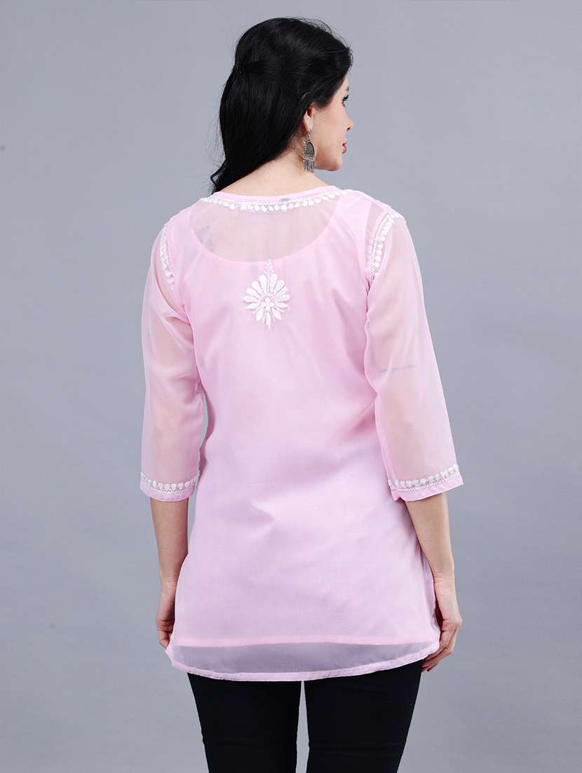 women chikankari straight kurti - 21450829 -  Standard Image - 4