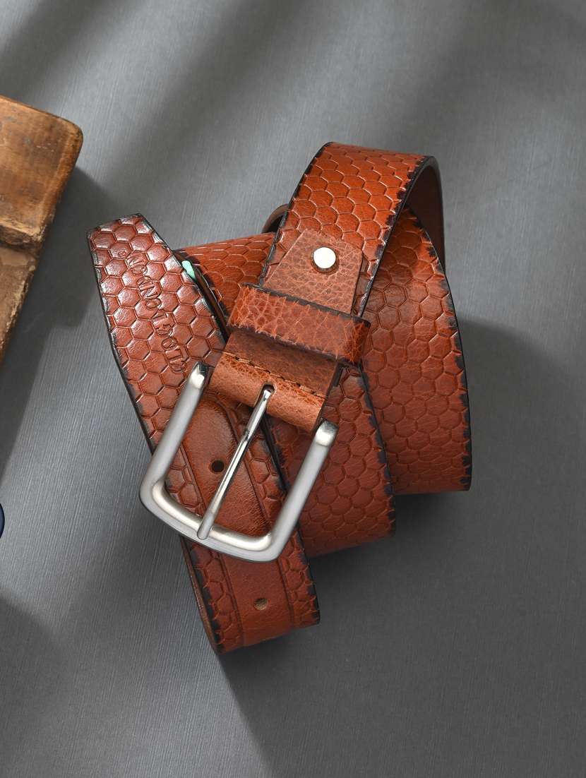 men pin buckle leather bet