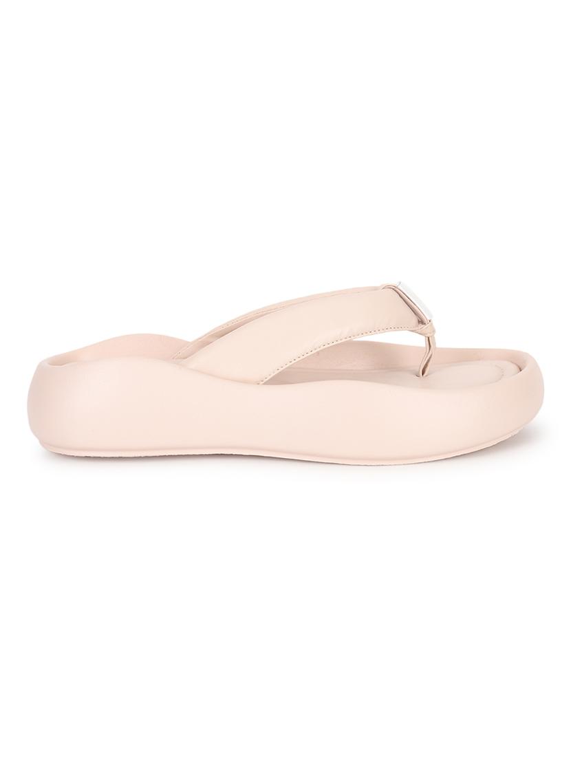 women beige slippers - 21451185 - Standard Image - 1
