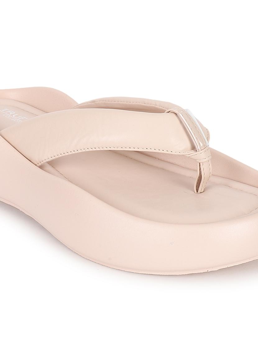 women beige slippers - 21451185 - Standard Image - 4