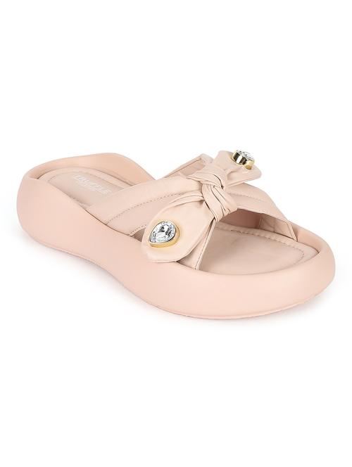 women beige slides - 21451191 - Standard Image - 0
