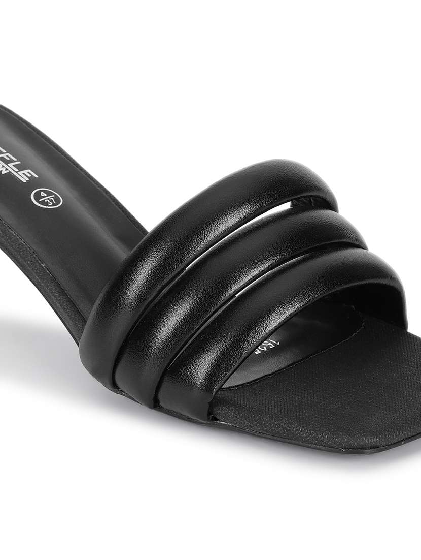 women black slip on sandal - 21451195 -  Standard Image - 4