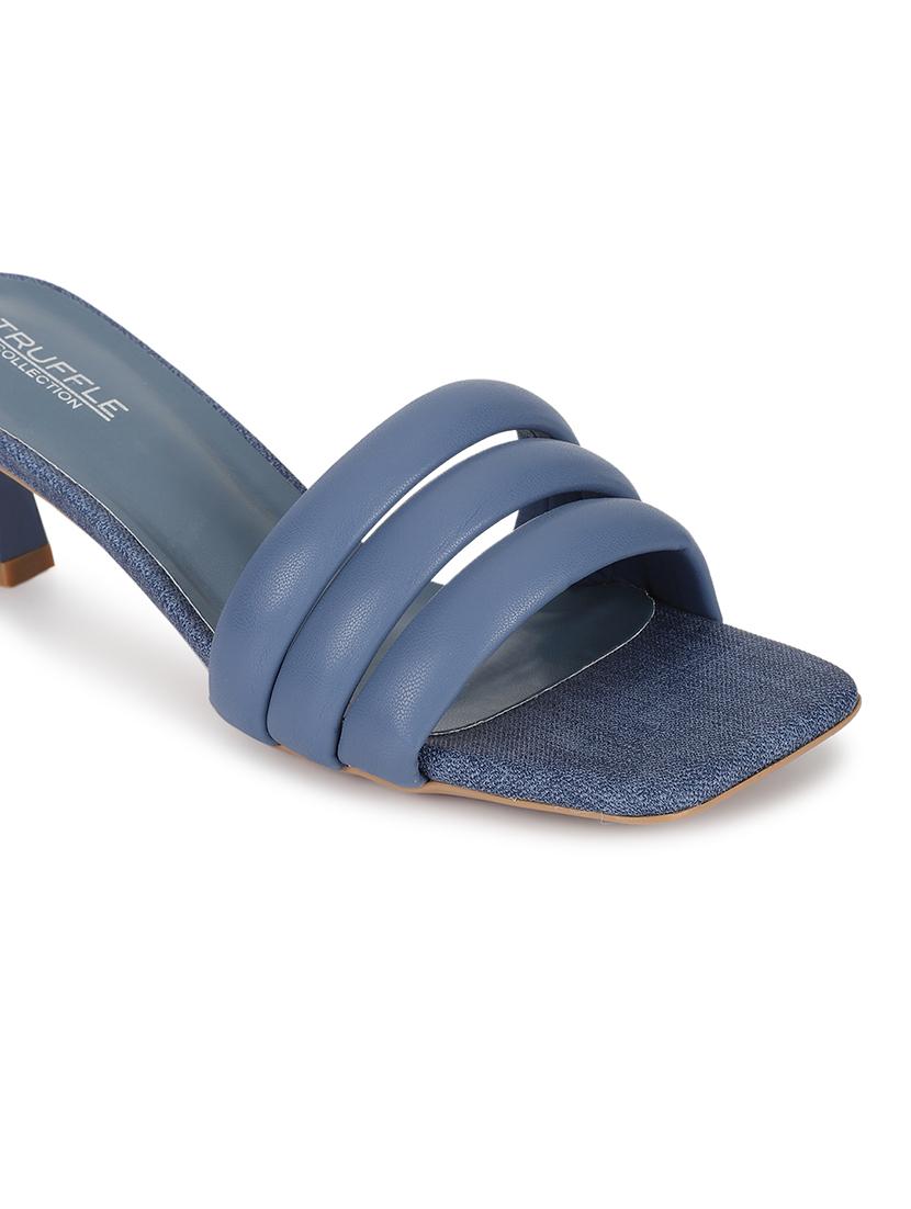 women blue slip on sandal - 21451196 - Standard Image - 4