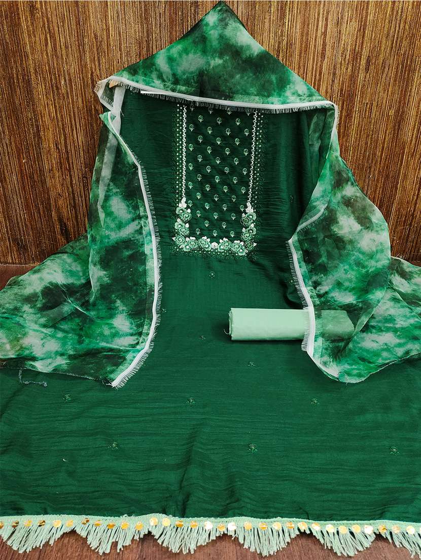 embroidered unstitched suit set - 21451206 -  Standard Image - 1