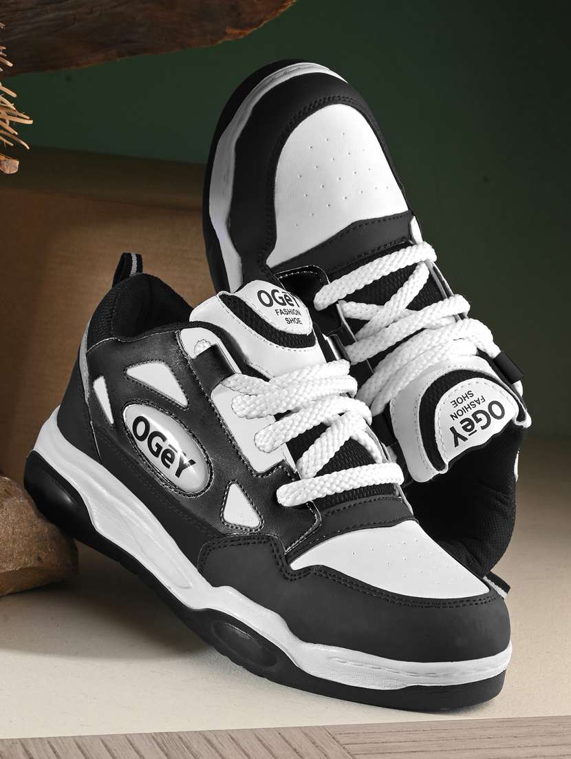 men white lace up sneaker - 21451328 -  Standard Image - 1