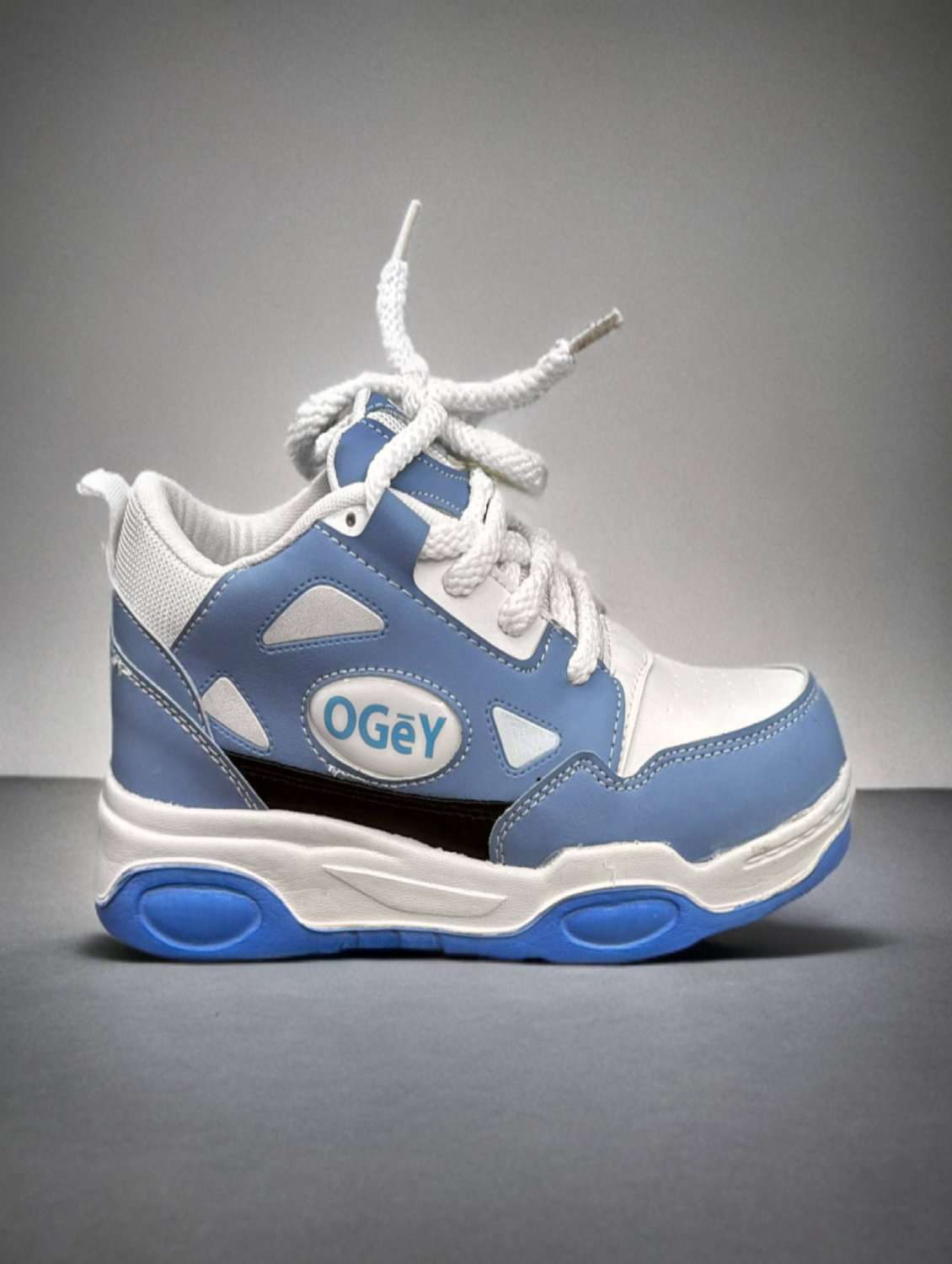 men light blue lace up sneaker - 21451329 -  Standard Image - 1