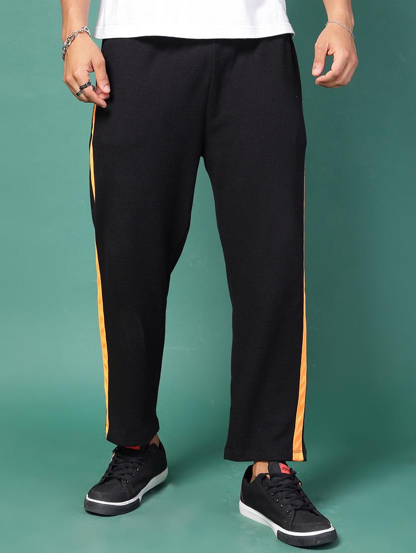 men side taped full length track pant - 21451361 - Standard Image - 1