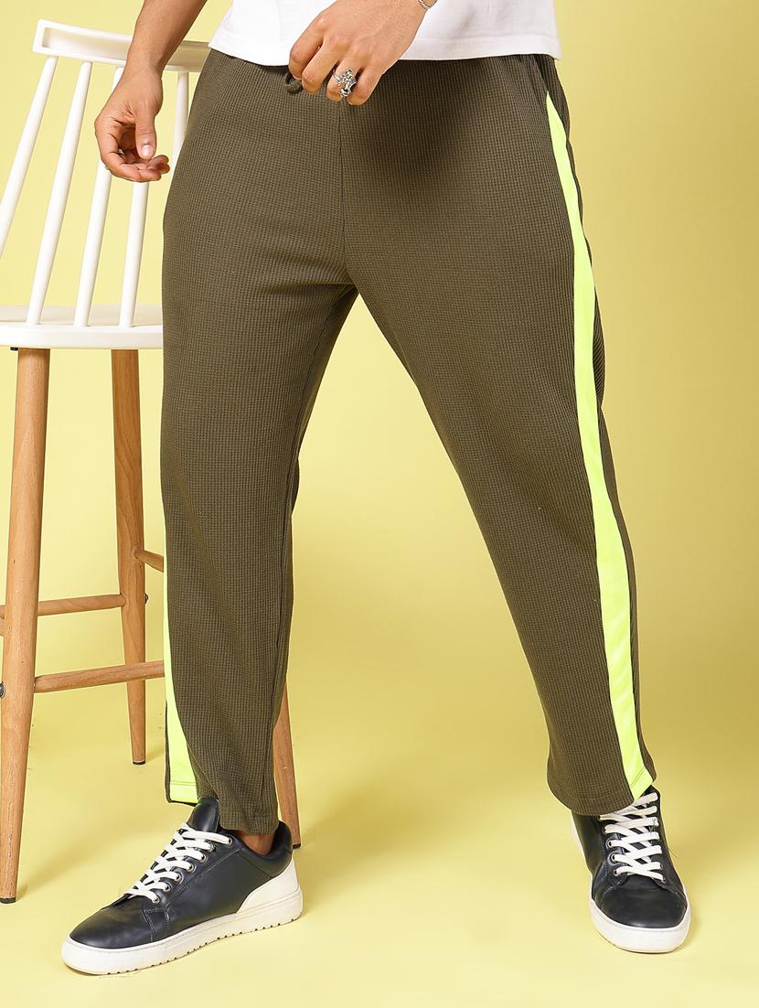 men side taped full length track pant