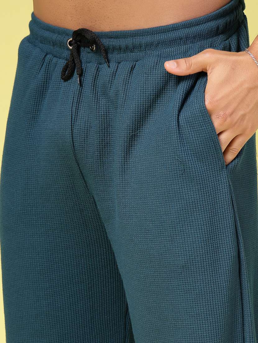 Men Cuban Collar Solid Co-ord Set - 21451391 -  Standard Image - 4