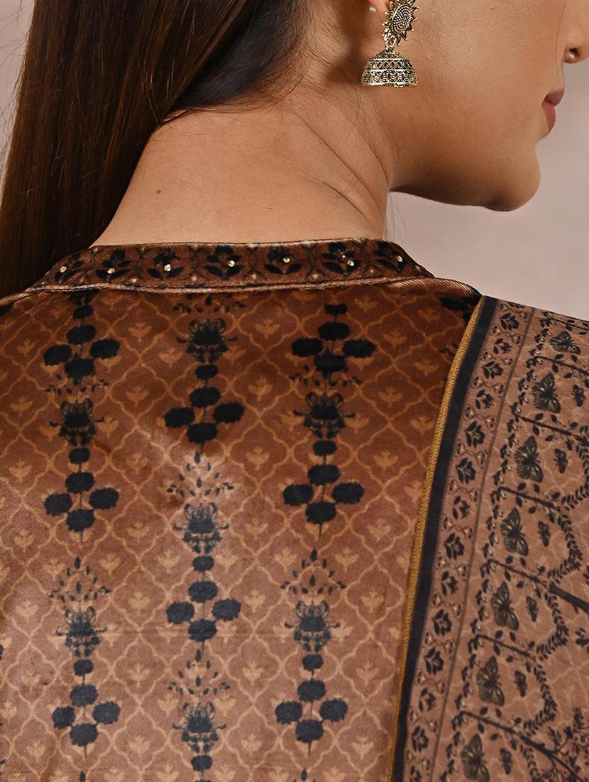 women printed kurta palazzo set with dupatta - 21451722 - Standard Image - 4
