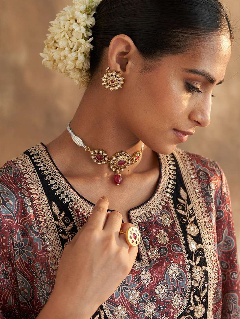 women printed kurta palazzo set - 21451759 - Standard Image - 4