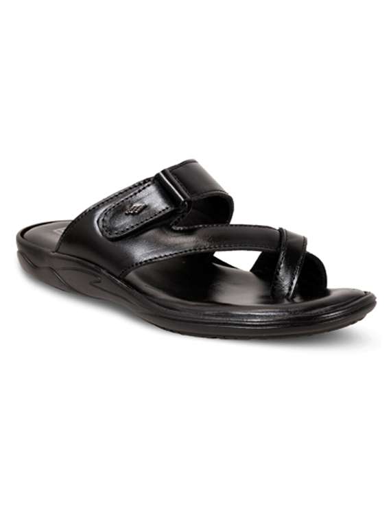 black leather strap sandal sandals