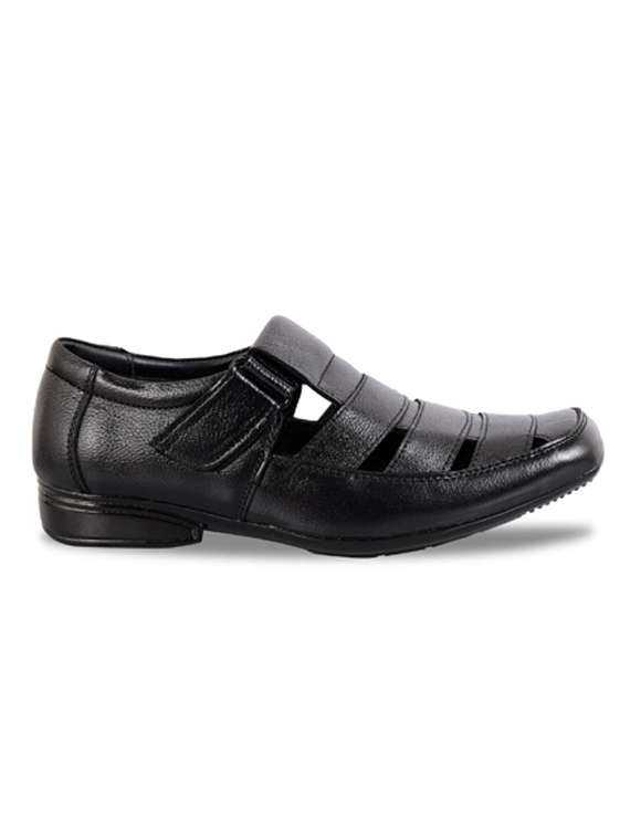 men black strap sandal - 21452373 -  Standard Image - 1