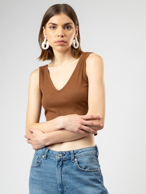 women solid cotton tank top - 21452713 -  Standard Image - 0