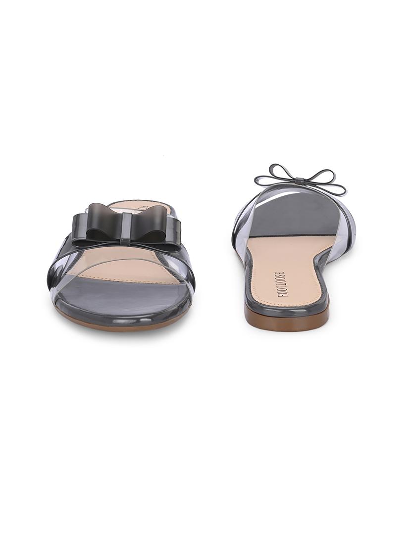 women black slip on sandal - 21452766 - Standard Image - 4
