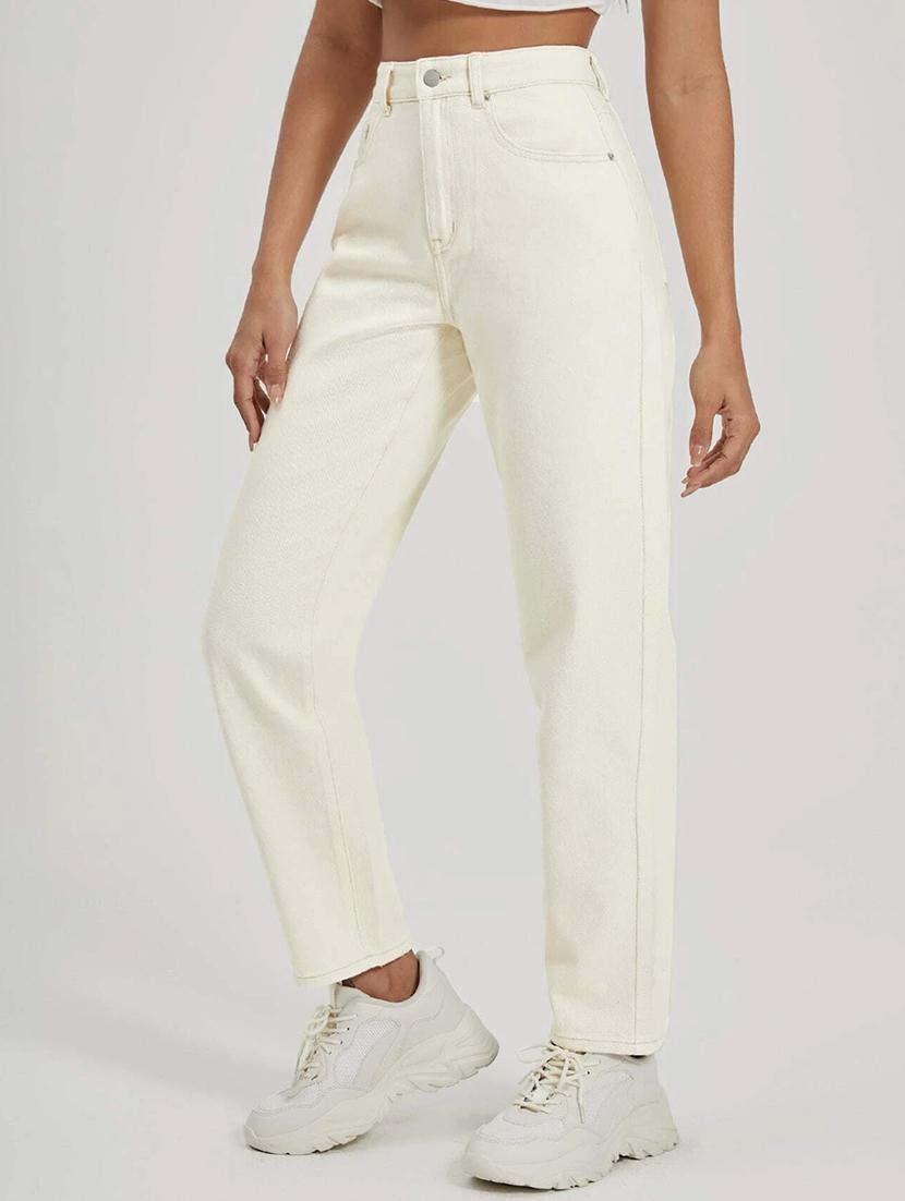 women white denim jean - 21452786 - Standard Image - 1