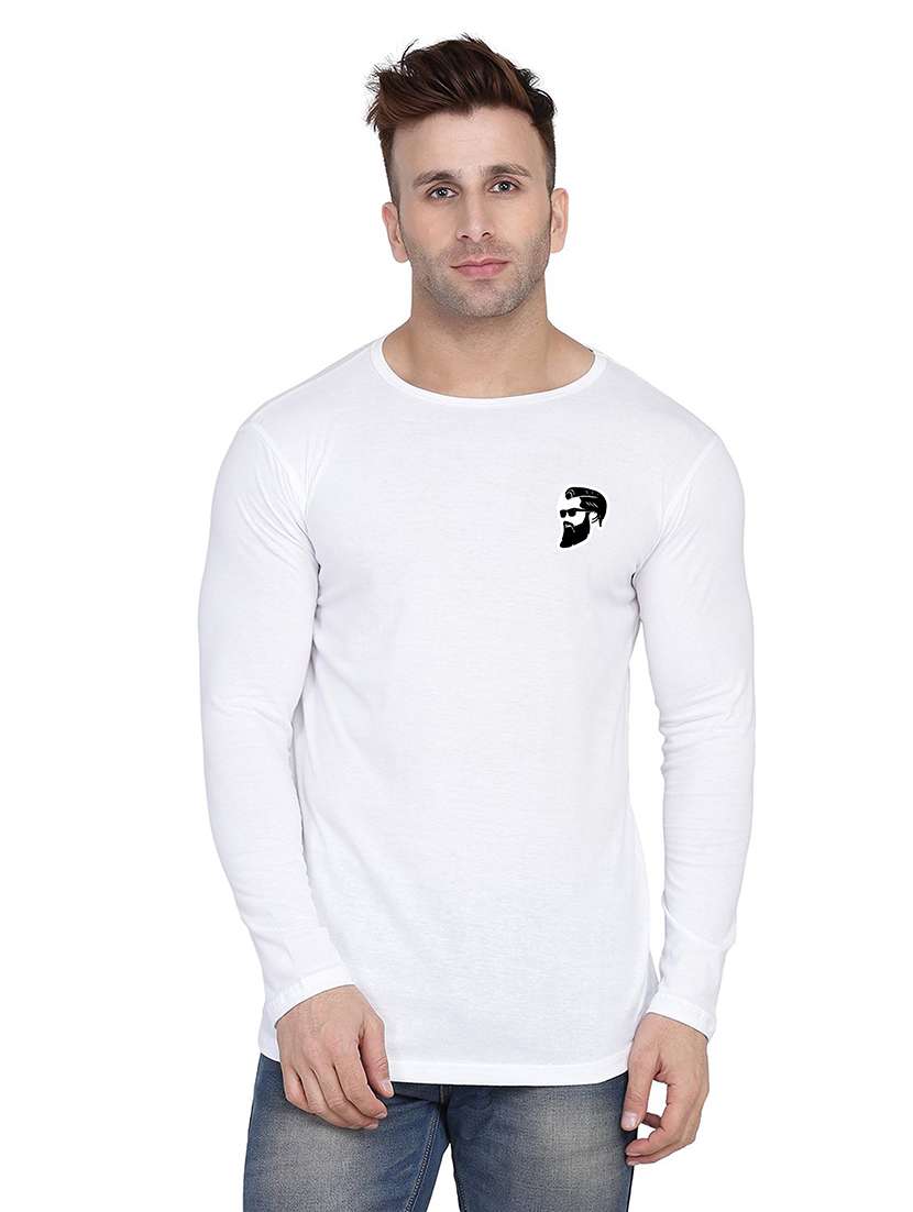 men solid long sleeved t-shirt