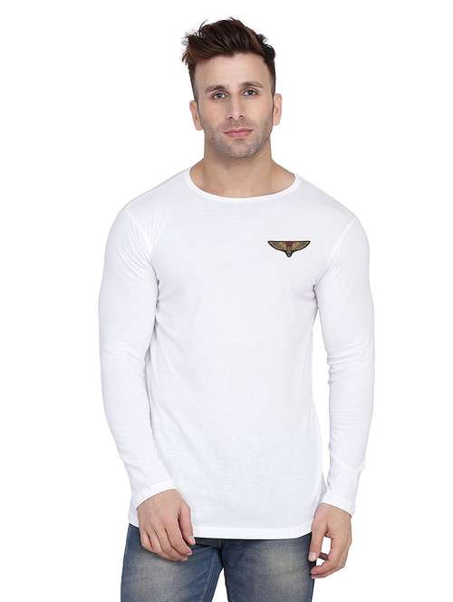 men solid long sleeved t-shirt - 21454226 - Standard Image - 0