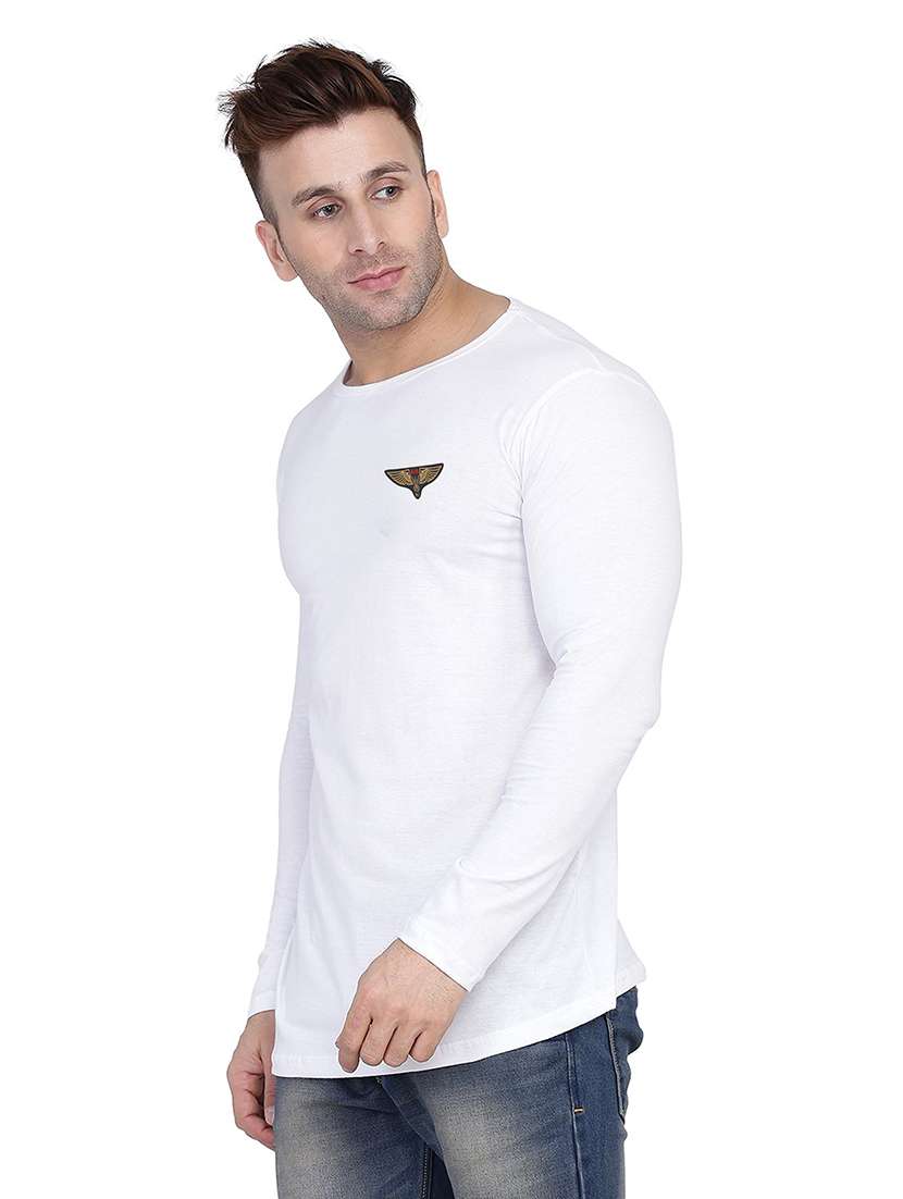 men solid long sleeved t-shirt - 21454226 - Standard Image - 1