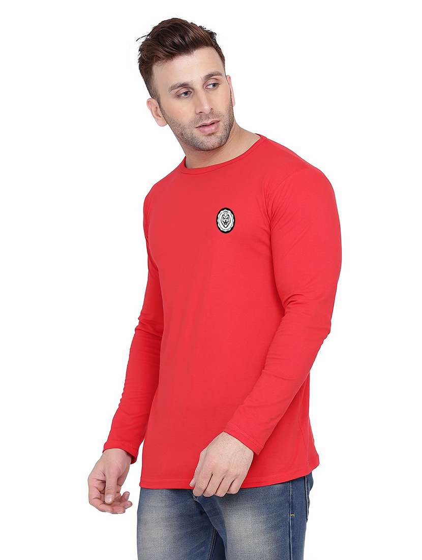 men solid long sleeved t-shirt - 21454240 -  Standard Image - 1