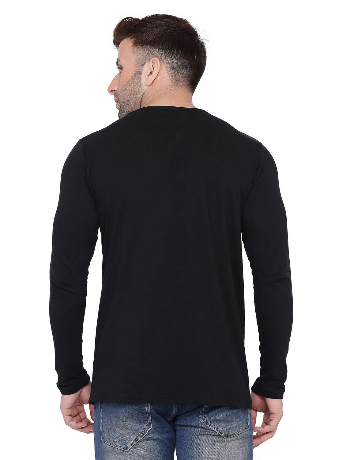men solid long sleeved t-shirt - 21454241 -  Standard Image - 1