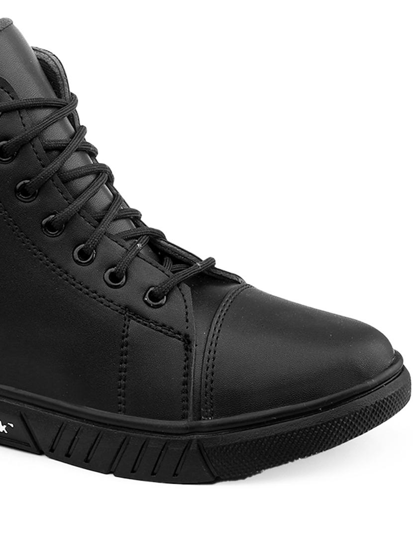 men black lace up boots - 21454595 - Standard Image - 4