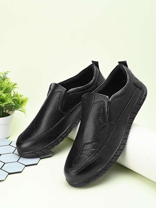 men black slip on shoe - 21454839 -  Standard Image - 0