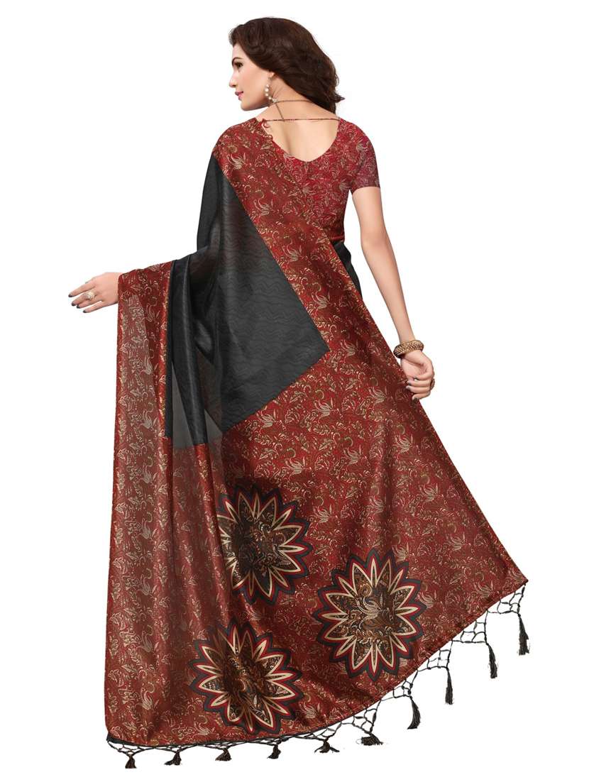 women printed casual wear saree with blouse - 21454903 -  Standard Image - 1