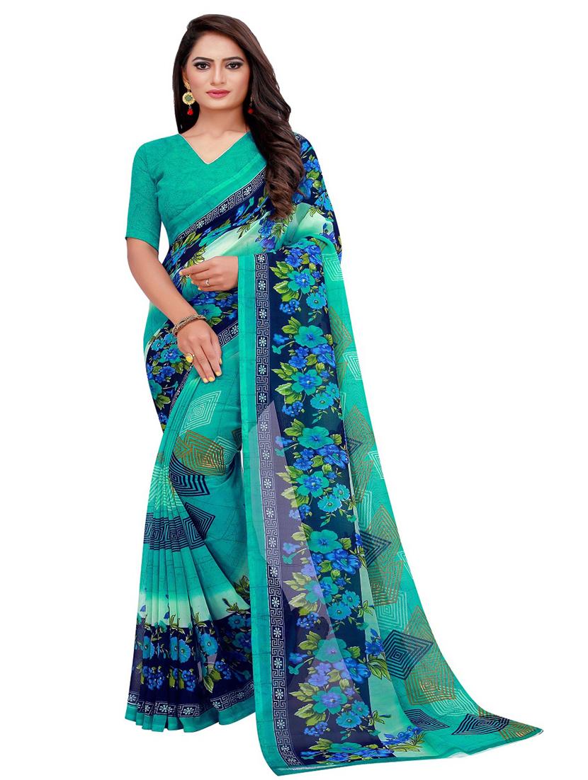 women pack of 2 casual wear sarees with blouse - 21455012 -  Standard Image - 1