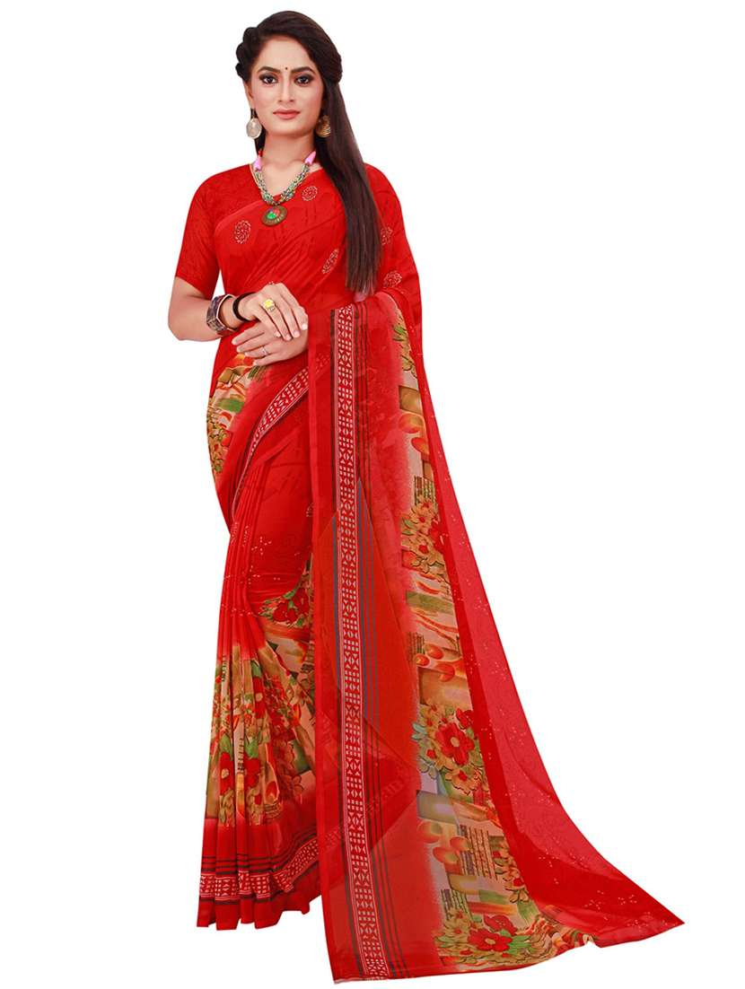 women pack of 2 casual wear sarees with blouse - 21455088 -  Standard Image - 1