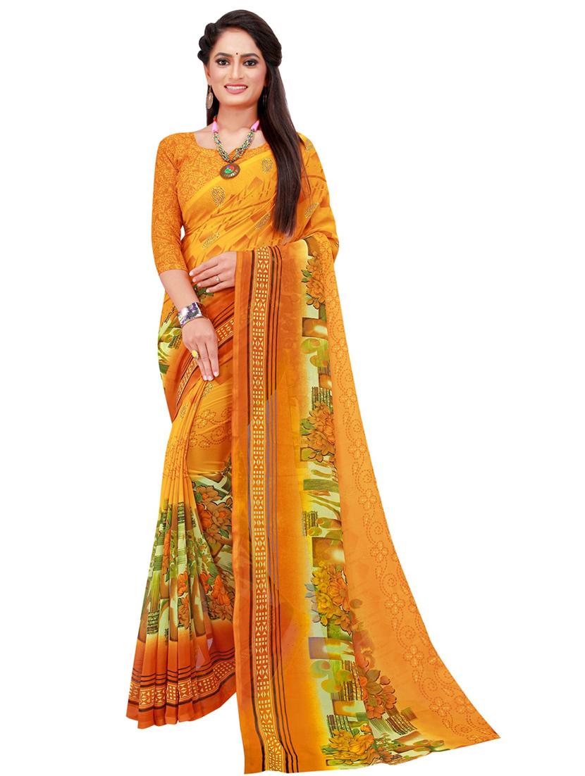women pack of 2 casual wear sarees with blouse - 21456041 - Standard Image - 1