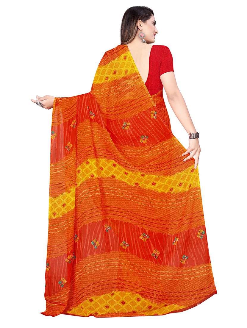 women printed casual wear saree with blouse - 21456338 -  Standard Image - 1