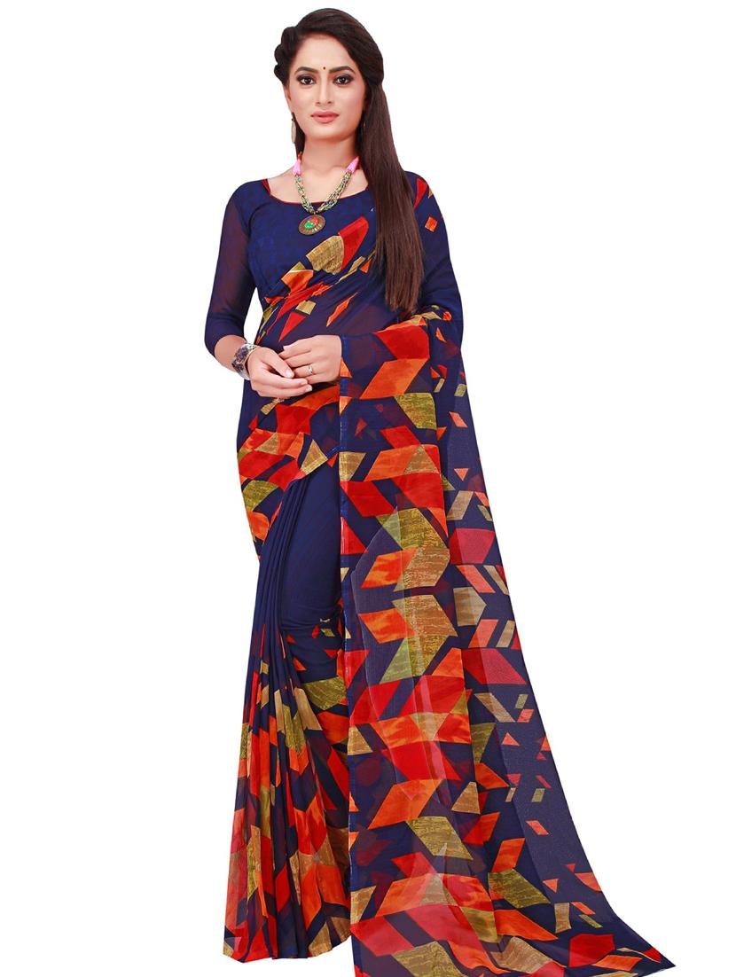 women pack of 2 casual wear combo sarees with blouse - 21456594 - Standard Image - 1