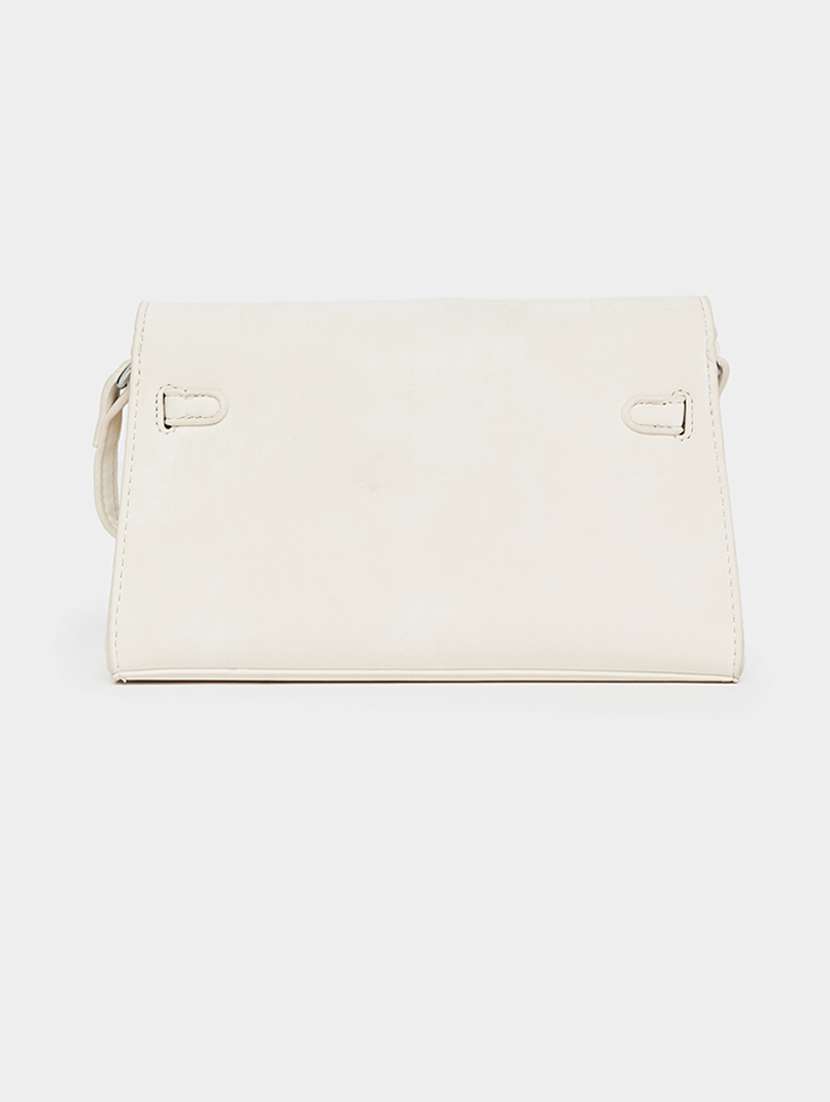 women cream pu handbag - 21457032 -  Standard Image - 1