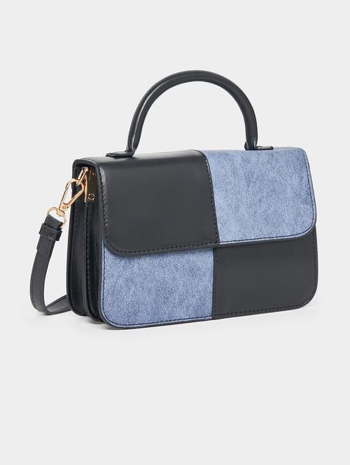 women blue pu handbag - 21457048 -  Standard Image - 0