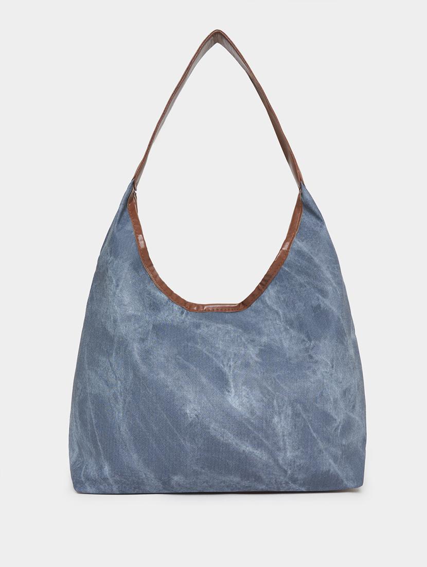 women blue pu handbag - 21457076 -  Standard Image - 1