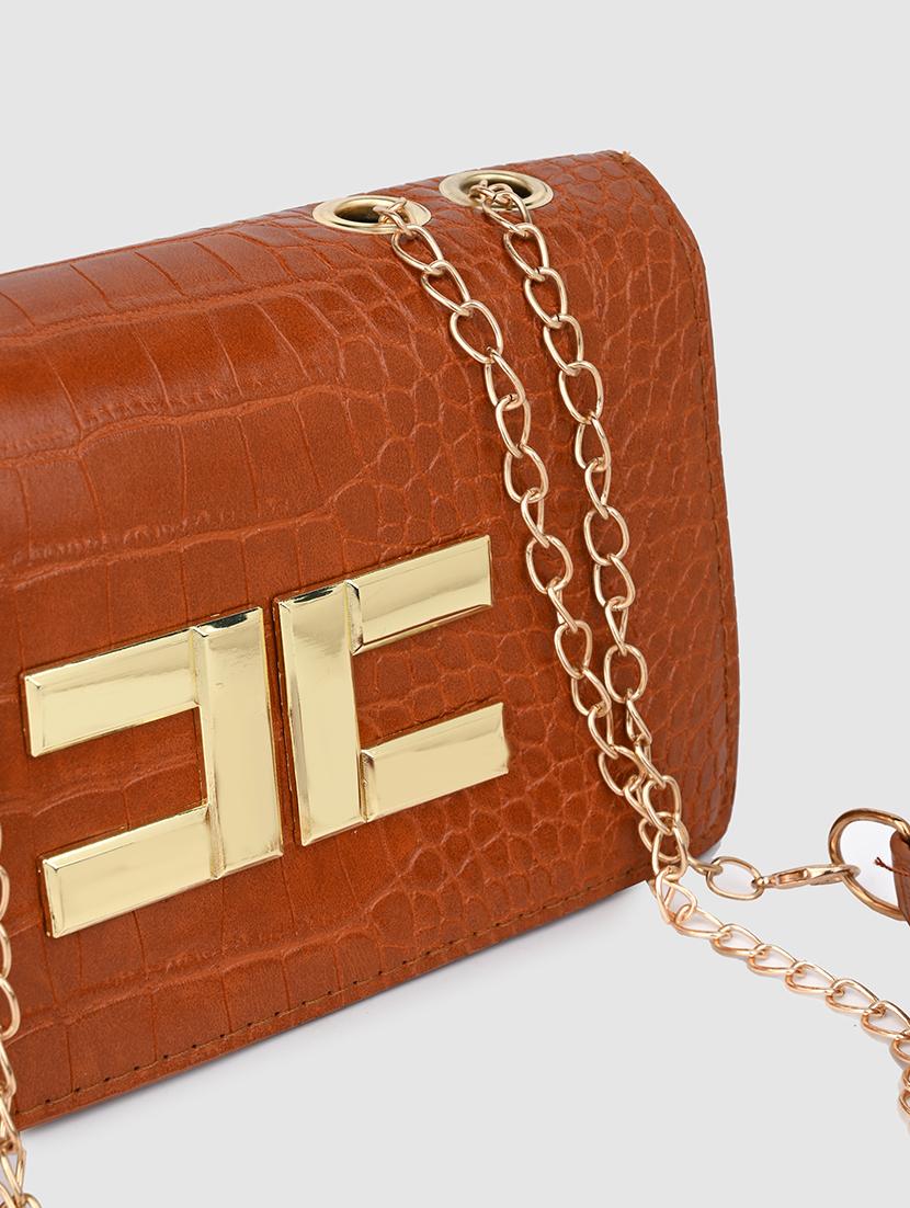brown textured handbag - 21457081 - Standard Image - 4