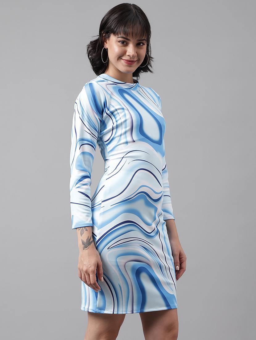 women mini printed bodycon dress - 21457112 - Standard Image - 1