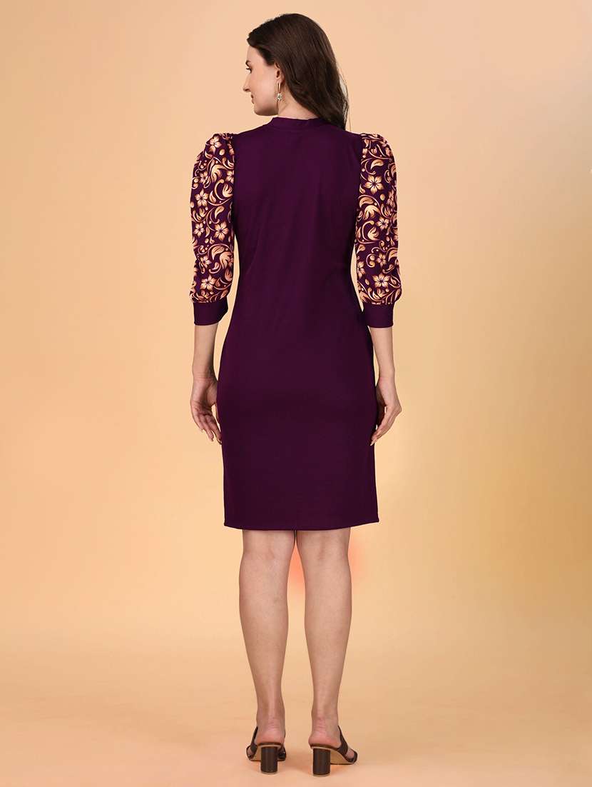women mini printed bodycon dress - 21457117 - Standard Image - 1