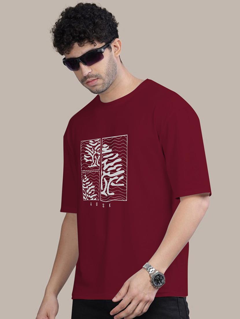 men round neck front print t-shirt - 21457176 - Standard Image - 1