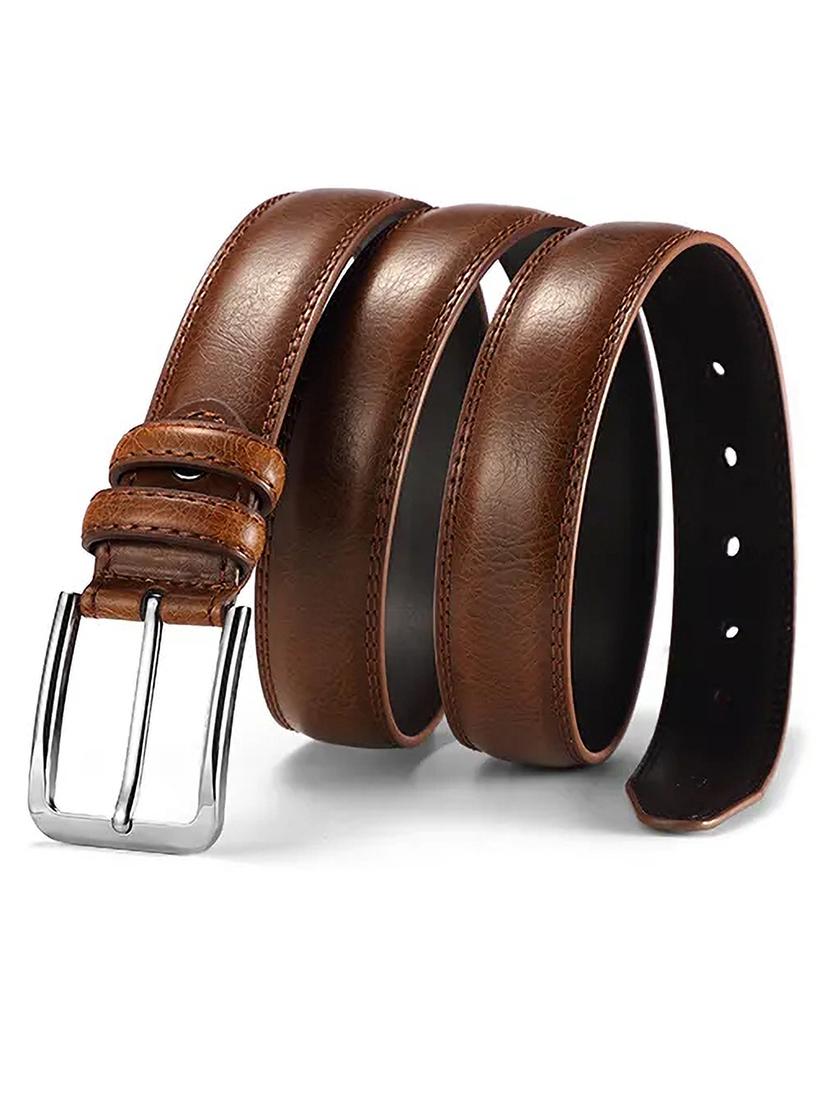 brown leather belt - 21457979 -  Standard Image - 1