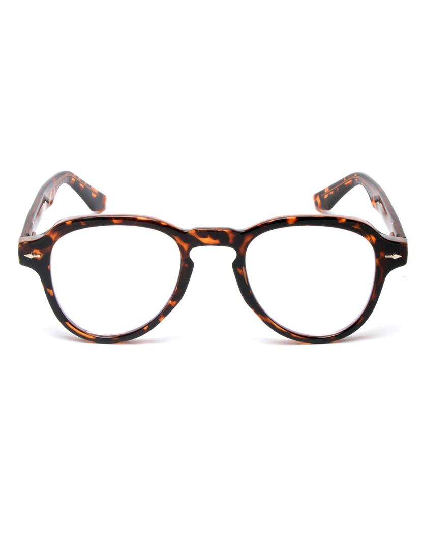 women round blue cut transparent eyeglasses - 21458171 -  Standard Image - 1