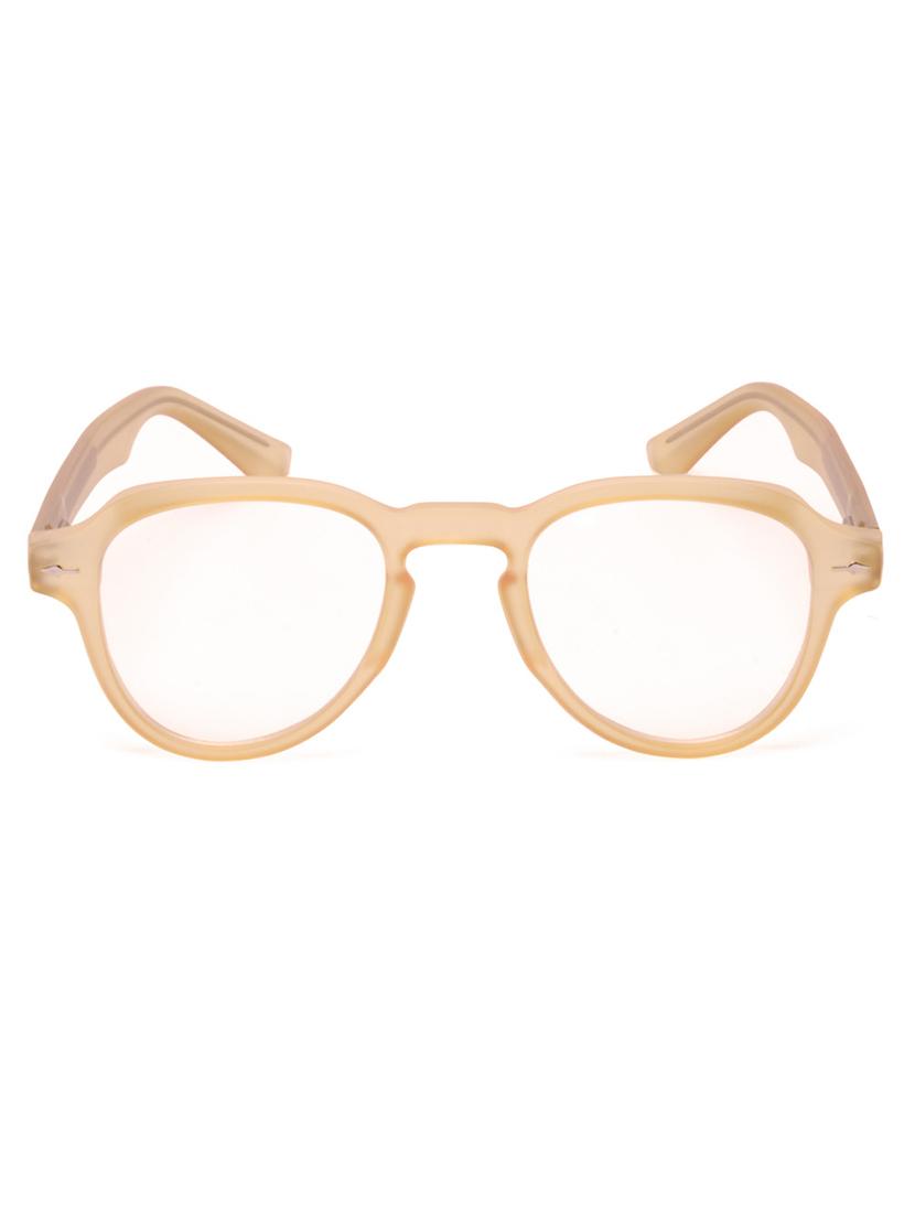 women round blue cut transparent eyeglasses - 21458172 -  Standard Image - 1