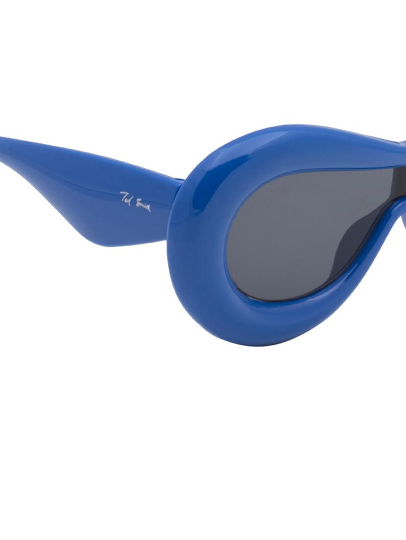 ted smith grey aviator sunglasses for men & women | full rim & acetate frame | large face ( 60-22-139 ) - 21458271 - Standard Image - 4