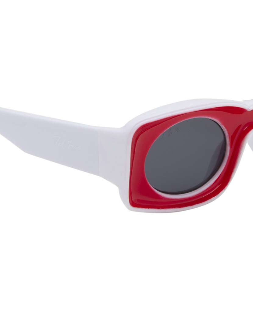 ted smith grey wayfarer sunglasses for men & women | full rim & acetate frame | large face ( 70-15-140 ) - 21458289 -  Standard Image - 4