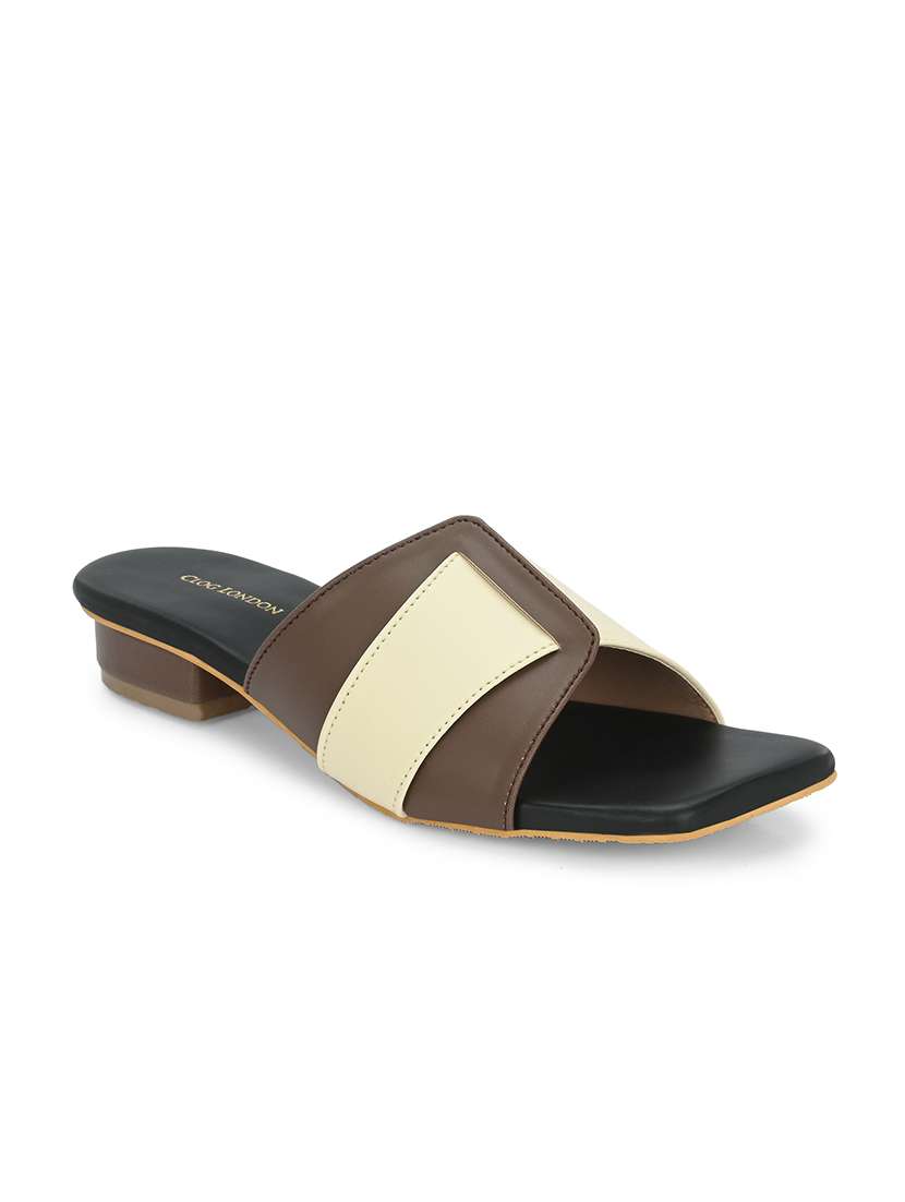 women black slip on sandal - 21458673 -  Standard Image - 1