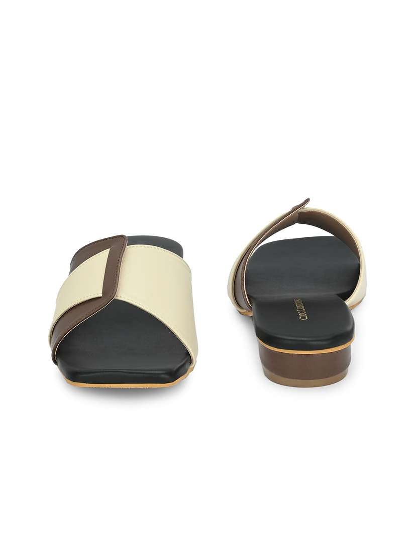 women black slip on sandal - 21458673 -  Standard Image - 4