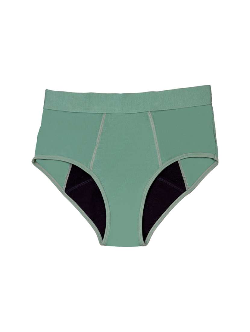 green cotton hipster panty - 21459037 -  Standard Image - 1