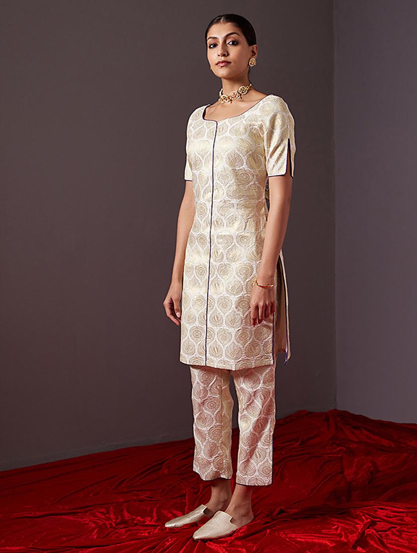 women white kurta pant set - 21459605 - Standard Image - 1